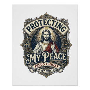 Jesus Boundaries Self Respect Shirt Faith Based De Poster