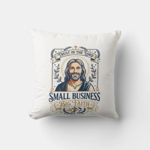 Jesus Boutique Small Business Owner Shirt Christia Cushion