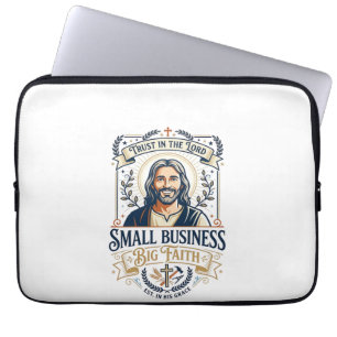 Jesus Boutique Small Business Owner Shirt Christia Laptop Sleeve