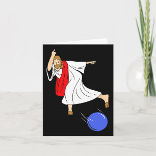 Jesus Bowling Christmas Bowling Card