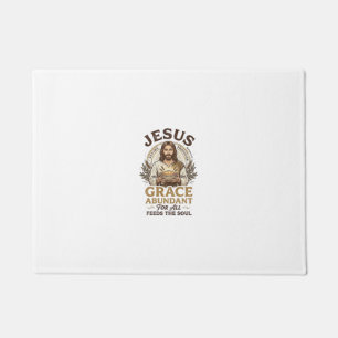 Jesus Bowling Vintage Shirt Christian Graphic_1 Doormat