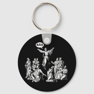 Jesus BRB lol shirt Key Ring