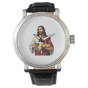 Jesus Bread Wine Vintage Engraving Tee 2 Watch