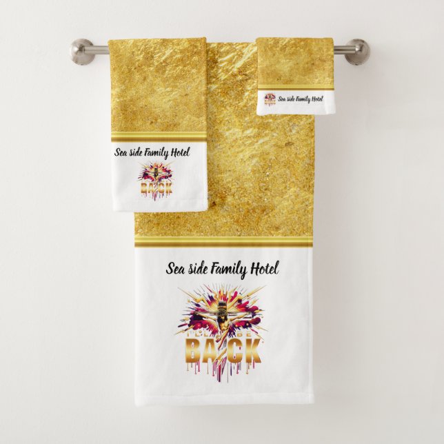 Jesus Brings Hope With His Return Bath Towel Set (Insitu)