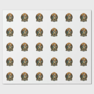 Jesus Broken Chip Stuck In Dip Bowl Party Humor_1 Wrapping Paper