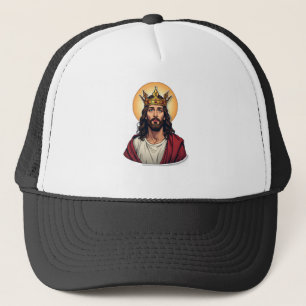 Jesus Broken Crown Vintage Engraving Shirt Trucker Hat
