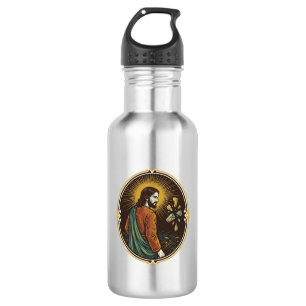 Jesus Broken Glass Dance Floor Party Danger Club H 532 Ml Water Bottle