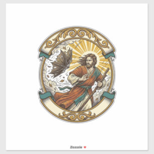 Jesus Broken Umbrella Blown Inside Out Windy Storm