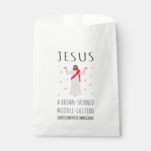 Jesus Brown-Skinned Undocumented Immigrant I Favour Bag (Front)