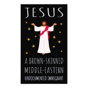 Jesus Brown-Skinned Undocumented Immigrant I Photo Print