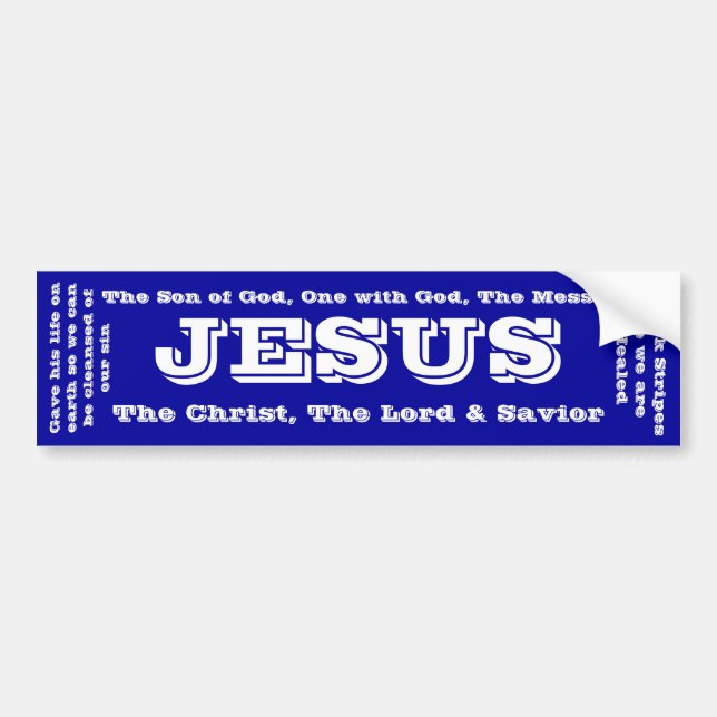 Jesus Bumper Sticker (Front)