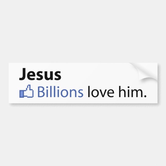 Jesus Bumper Sticker (Front)