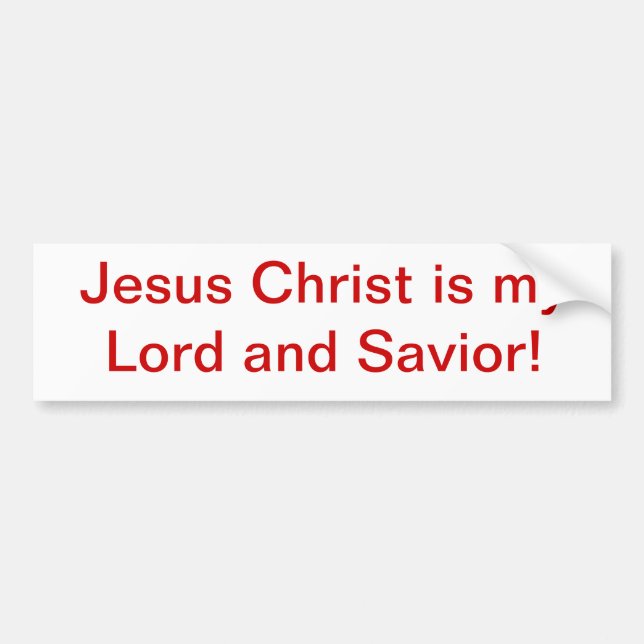 Jesus. Bumper Sticker (Front)