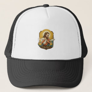 Jesus Burned Finger Taking Plate Out Microwave Kit Trucker Hat