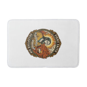 Jesus Burning Mouth Super Spicy Party Dip Humor_1 Bath Mat