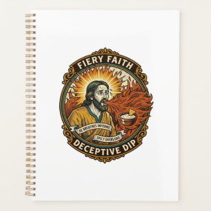 Jesus Burning Mouth Super Spicy Party Dip Humor_1 Planner