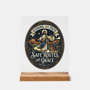 Jesus Bus Driver Transit Worker Shirt Faith Based  Acrylic Sign