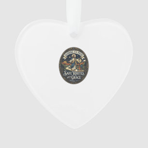 Jesus Bus Driver Transit Worker Shirt Faith Based Ornament