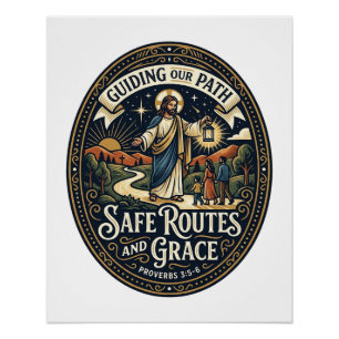 Jesus Bus Driver Transit Worker Shirt Faith Based Poster