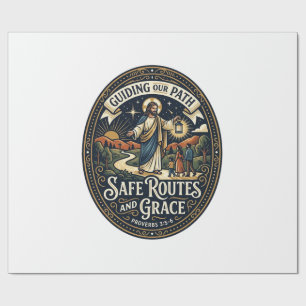 Jesus Bus Driver Transit Worker Shirt Faith Based Wrapping Paper