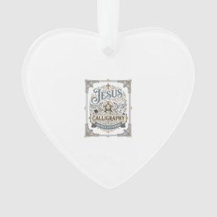 Jesus Calligraphy Sacred Lettering Jesus Calligrap Ornament