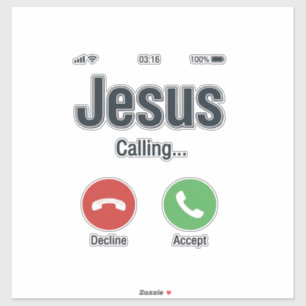 Jesus Calling Phone Screen Christian Shirt Design_