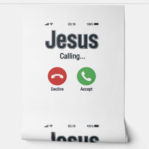 Jesus Calling Phone Screen Christian Shirt Design_ Wallpaper