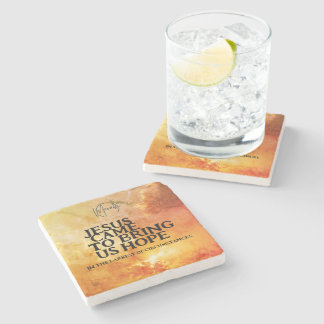 Jesus came to bring us hope stone coaster