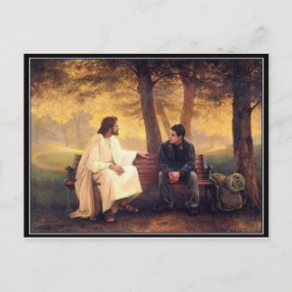 Jesus Cares For Me Postcard