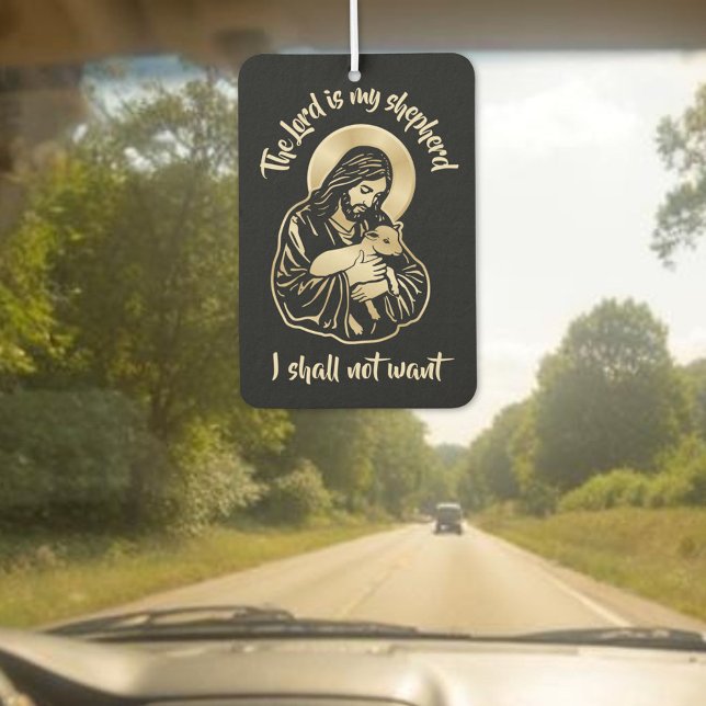 Jesus Caring Shepherd Car Air Freshener (Creator Uploaded)