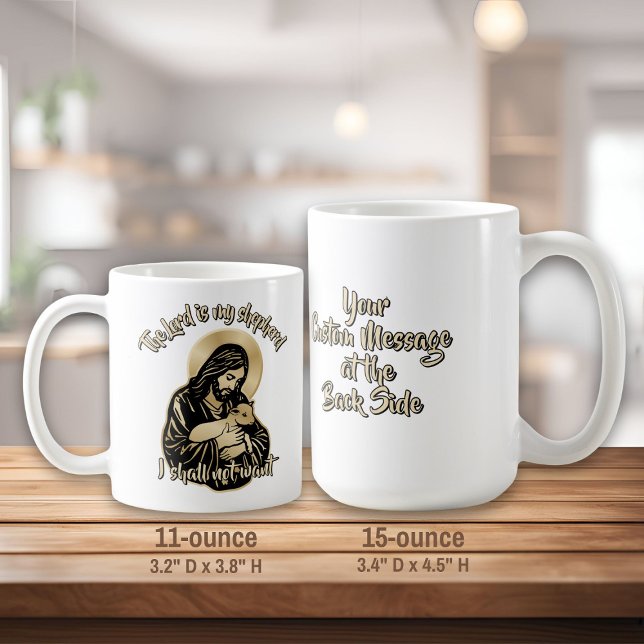 Jesus Caring Shepherd Coffee Mug (Creator Uploaded)