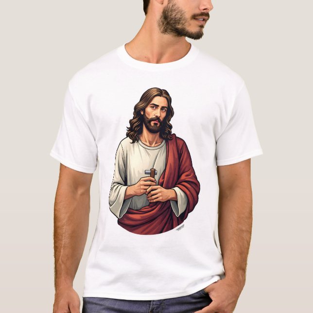 Jesus Carpenter Mark Vintage Engraving Tee 2 (Front)