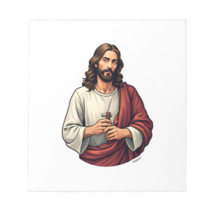 Jesus Carpenter Mark Vintage Engraving Tee 2 Notepad