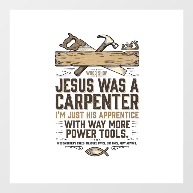 Jesus Carpenter Woodworker Apprentice Vintage Shir (Sheet)