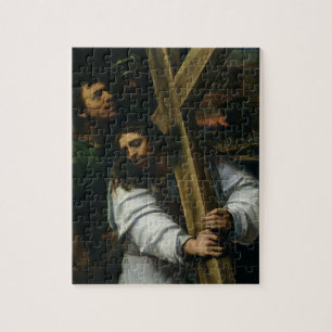 Jesus Carrying the Cross, c.1535 (oil on panel) Jigsaw Puzzle