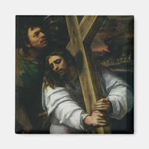 Jesus Carrying the Cross, c.1535 (oil on panel) Magnet