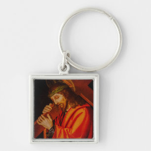 Jesus carrying the cross key ring