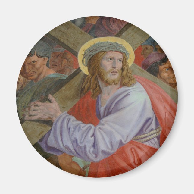 Jesus Carrying The Cross Magnet (Front)