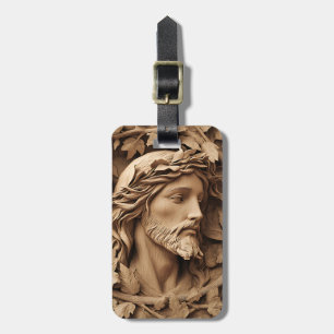 Jesus Carving Luggage Tag