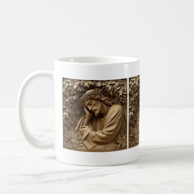 Jesus Carving Mug (Left)