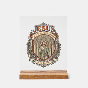 Jesus Cathedral Architecture Jesus Cathedral Archi Acrylic Sign