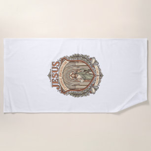 Jesus Cathedral Architecture Jesus Cathedral Archi Beach Towel