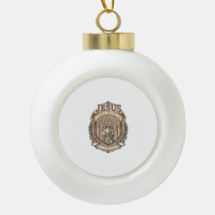 Jesus Cathedral Architecture Jesus Cathedral Archi Ceramic Ball Christmas Ornament