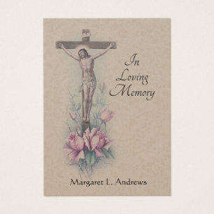 Jesus Catholic Funeral Sympathy Prayer Holy Card