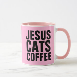 JESUS CATS COFFEE CHRISTIAN CAT COFFEE MUGS