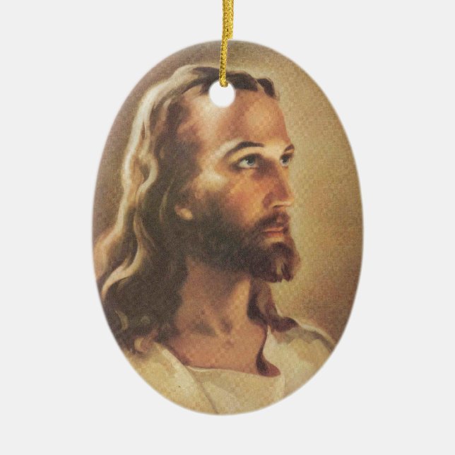 Jesus Ceramic Tree Decoration (Front)