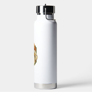 Jesus Chalk Covered Black Gym Clothes Mess Workout Water Bottle