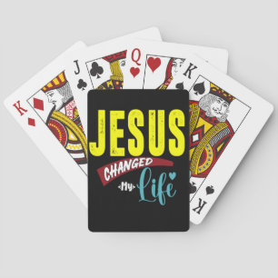 JESUS CHANGED MY LIFE PLAYING CARDS
