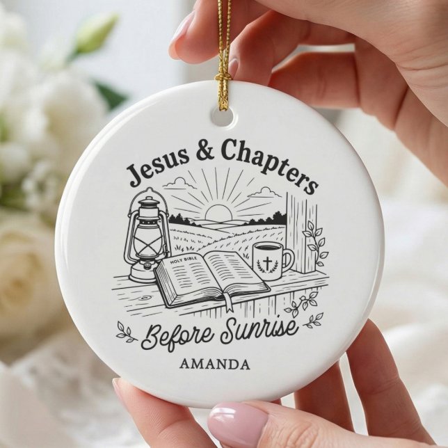 Jesus & Chapters Christian Reader Ornament (Creator Uploaded)