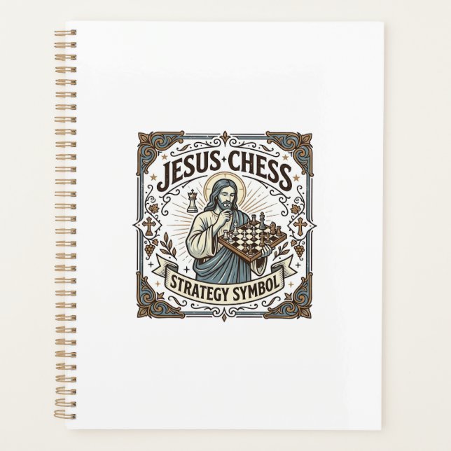Jesus Chess Strategy Symbol Jesus Chess Strategy C Planner (Front)